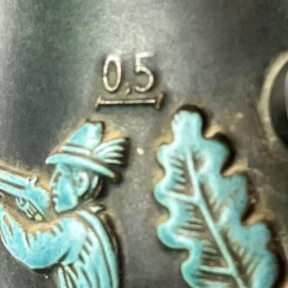 1973 Beer Stein Hunting Scene Hounds Damaged Mug Vtg 100 Year Gift Fathers Day - Picture 15 of 15